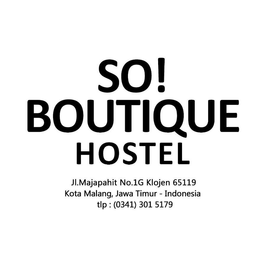 So! Boutique Hostel Malang Exterior foto
